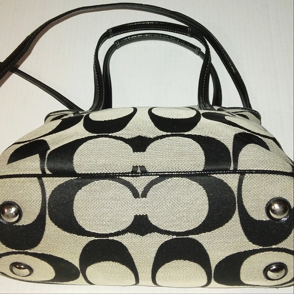 ★BRAND NEW★Gorgeous COACH Signature Stripe Convertible Mini Carryall Crossbody - Picture 7 of 16